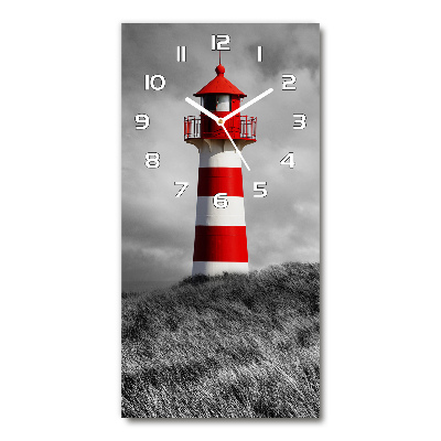 Horloge murale en verre rectangulaire Phare