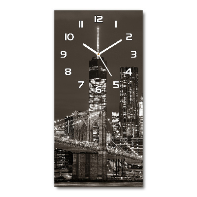 Horloge rectangulaire verticale Manhattan New York