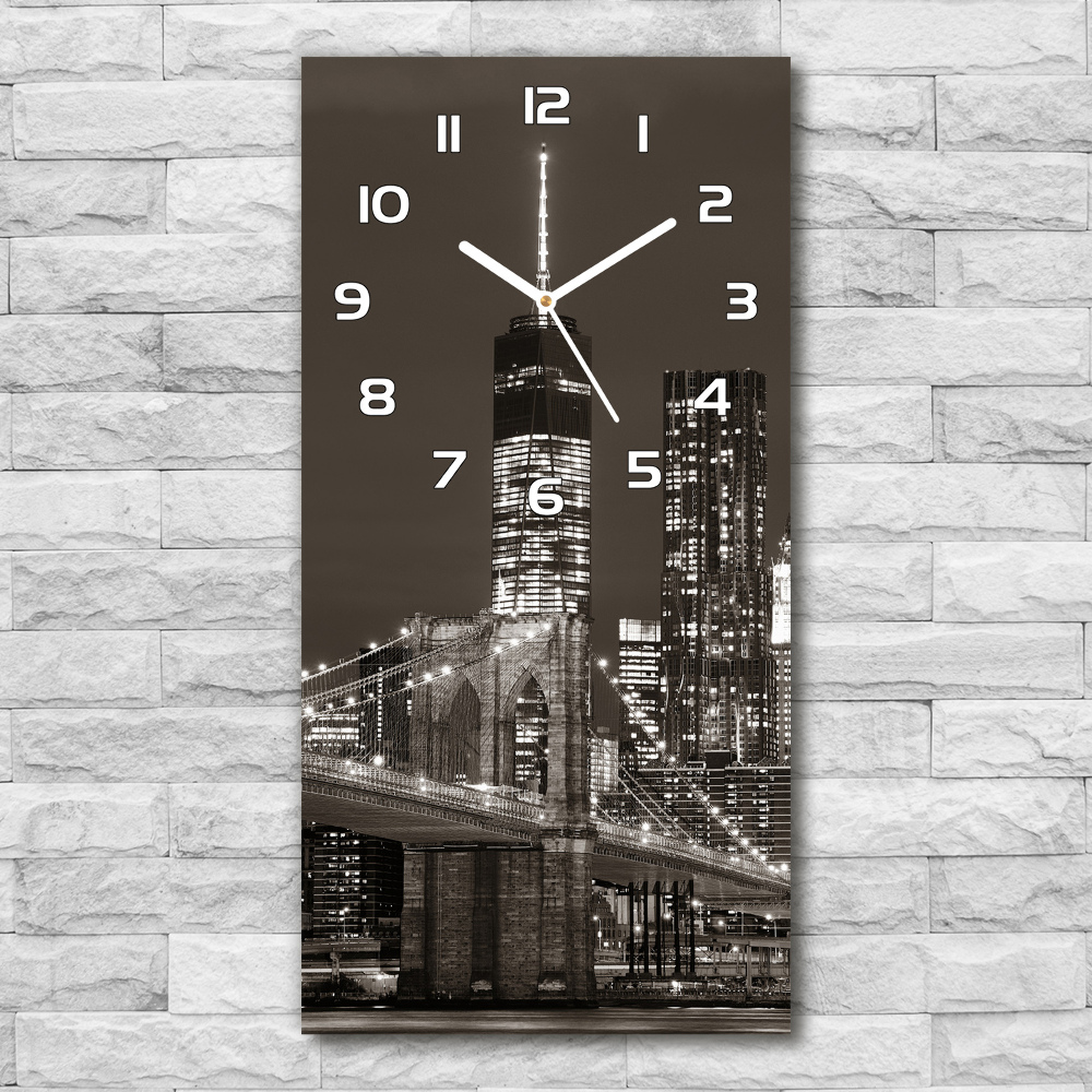 Horloge rectangulaire verticale Manhattan New York