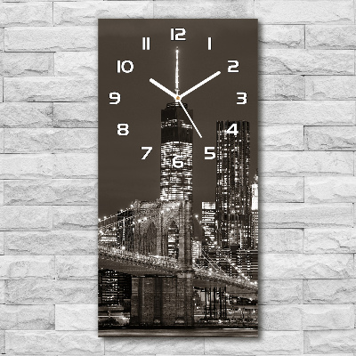 Horloge rectangulaire verticale Manhattan New York