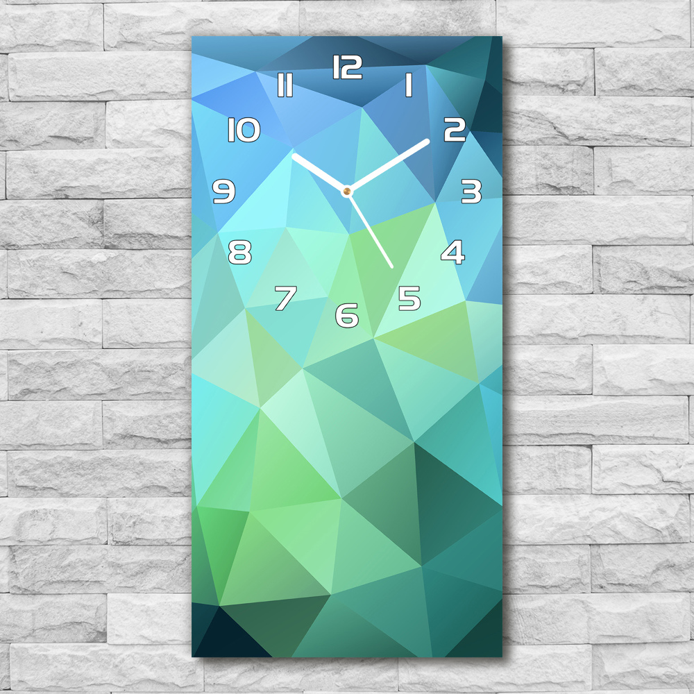 Horloge rectangulaire verticale Fond abstrait