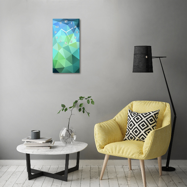 Horloge rectangulaire verticale Fond abstrait