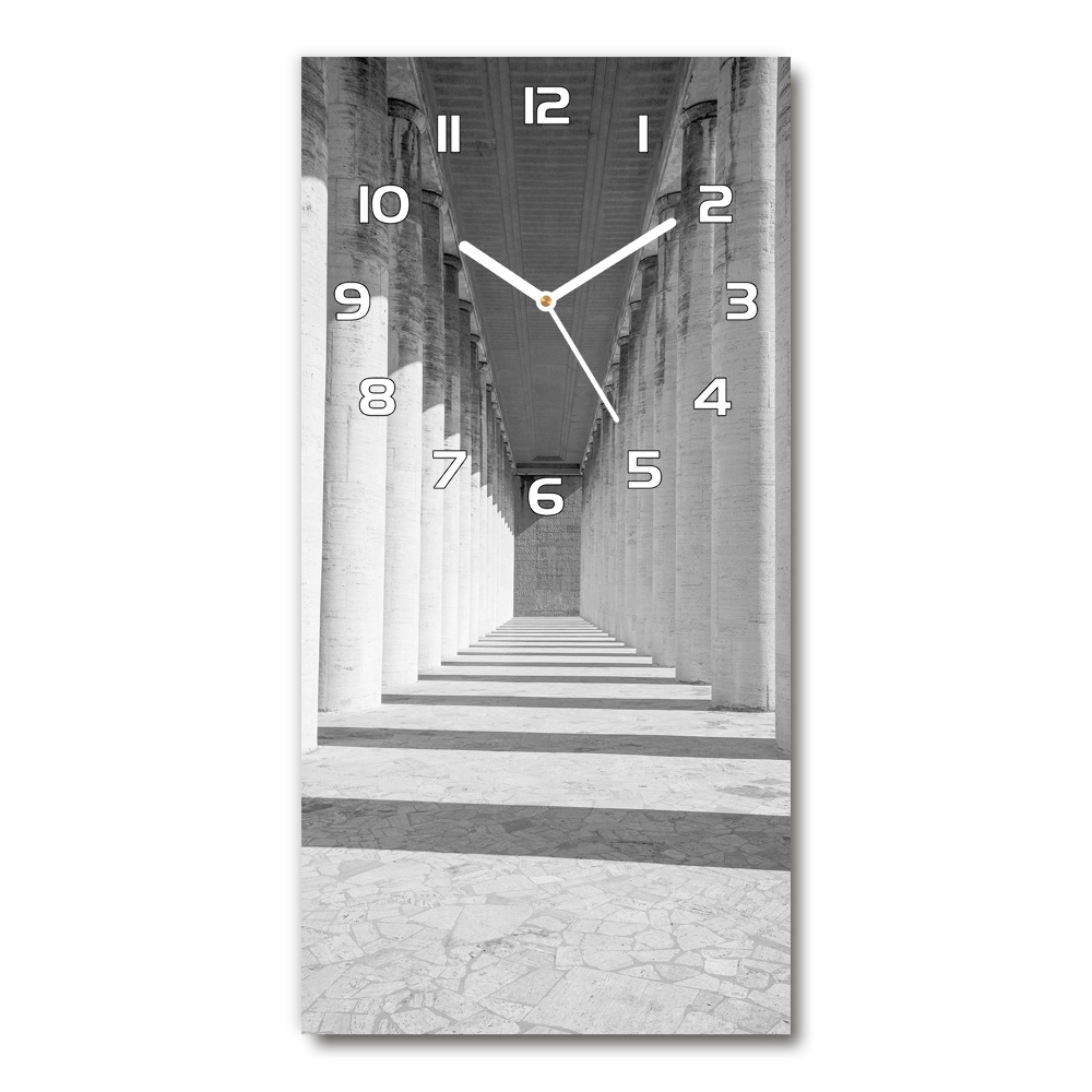 Horloge verticale en verre Couloir