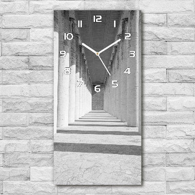 Horloge verticale en verre Couloir