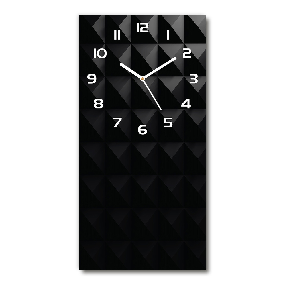 Horloge verticale en verre Art abstrait