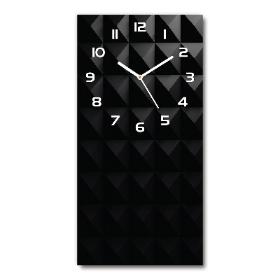 Horloge verticale en verre Art abstrait