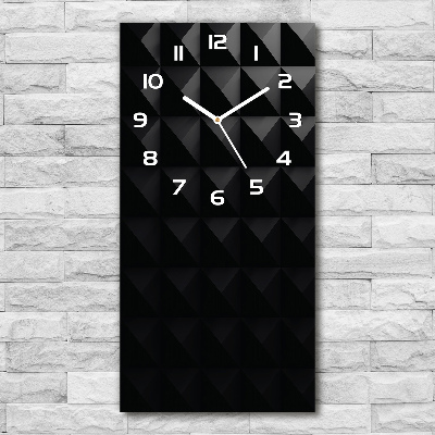 Horloge verticale en verre Art abstrait