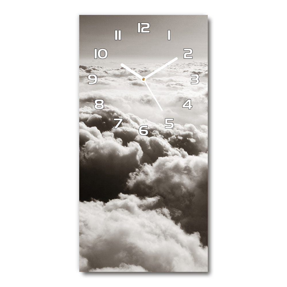 Horloge rectangulaire verticale Vol au-dessus des nuages