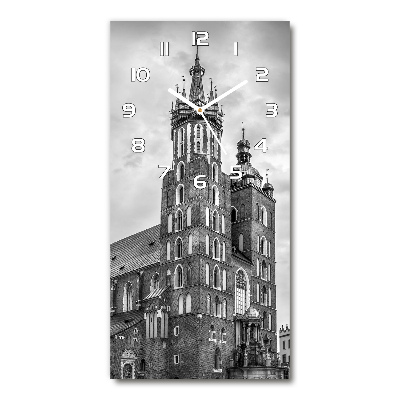 Horloge verticale en verre Cracovie Pologne