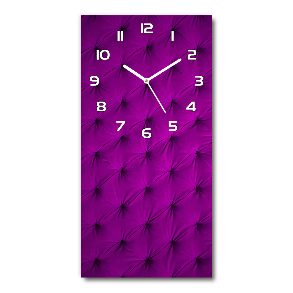 Horloge rectangulaire verticale Mur en velours