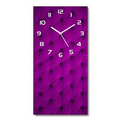 Horloge rectangulaire verticale Mur en velours