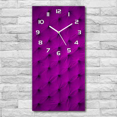 Horloge rectangulaire verticale Mur en velours