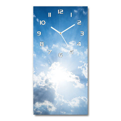 Horloge murale verticale Nuages dans le ciel