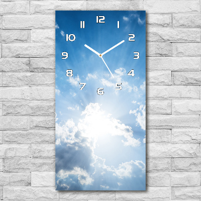 Horloge murale verticale Nuages dans le ciel