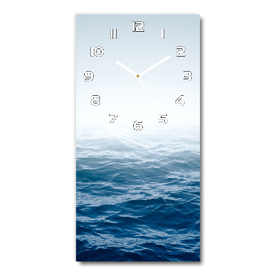 Horloge verticale en verre Vagues de la mer