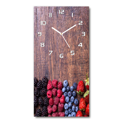 Horloge rectangulaire verticale Fruits de la forêt