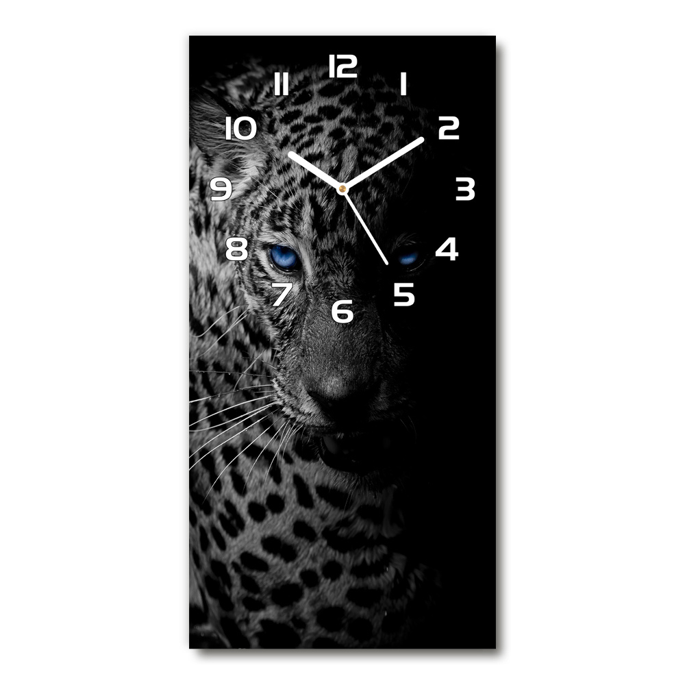 Horloge rectangulaire verticale Léopard