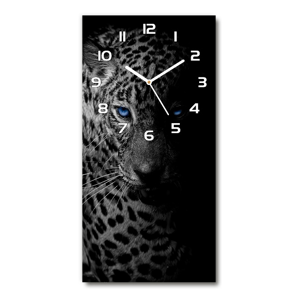 Horloge rectangulaire verticale Léopard