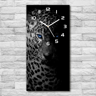 Horloge rectangulaire verticale Léopard