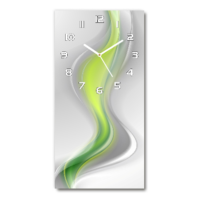 Horloge murale en verre rectangulaire Illustration de vagues