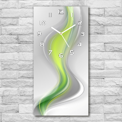 Horloge murale en verre rectangulaire Illustration de vagues