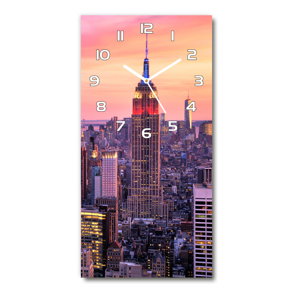 Horloge murale verticale New York ouest