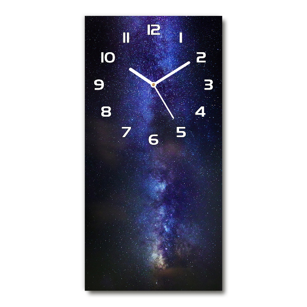 Horloge murale verticale Voie lactée