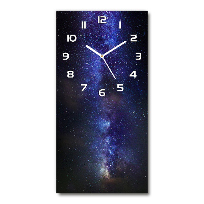Horloge murale verticale Voie lactée