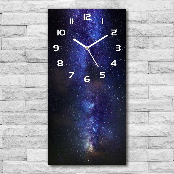 Horloge murale verticale Voie lactée