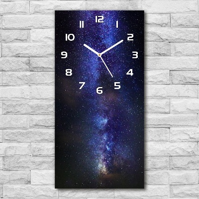 Horloge murale verticale Voie lactée