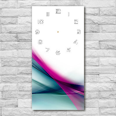 Horloge murale verticale Vagues abstraites