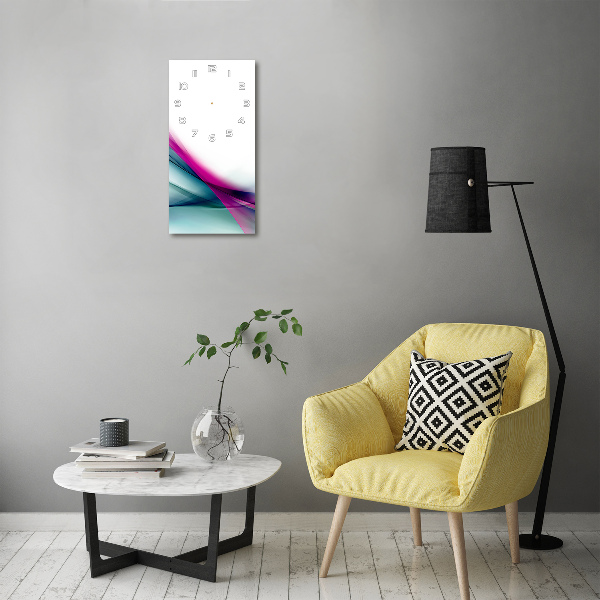 Horloge murale verticale Vagues abstraites