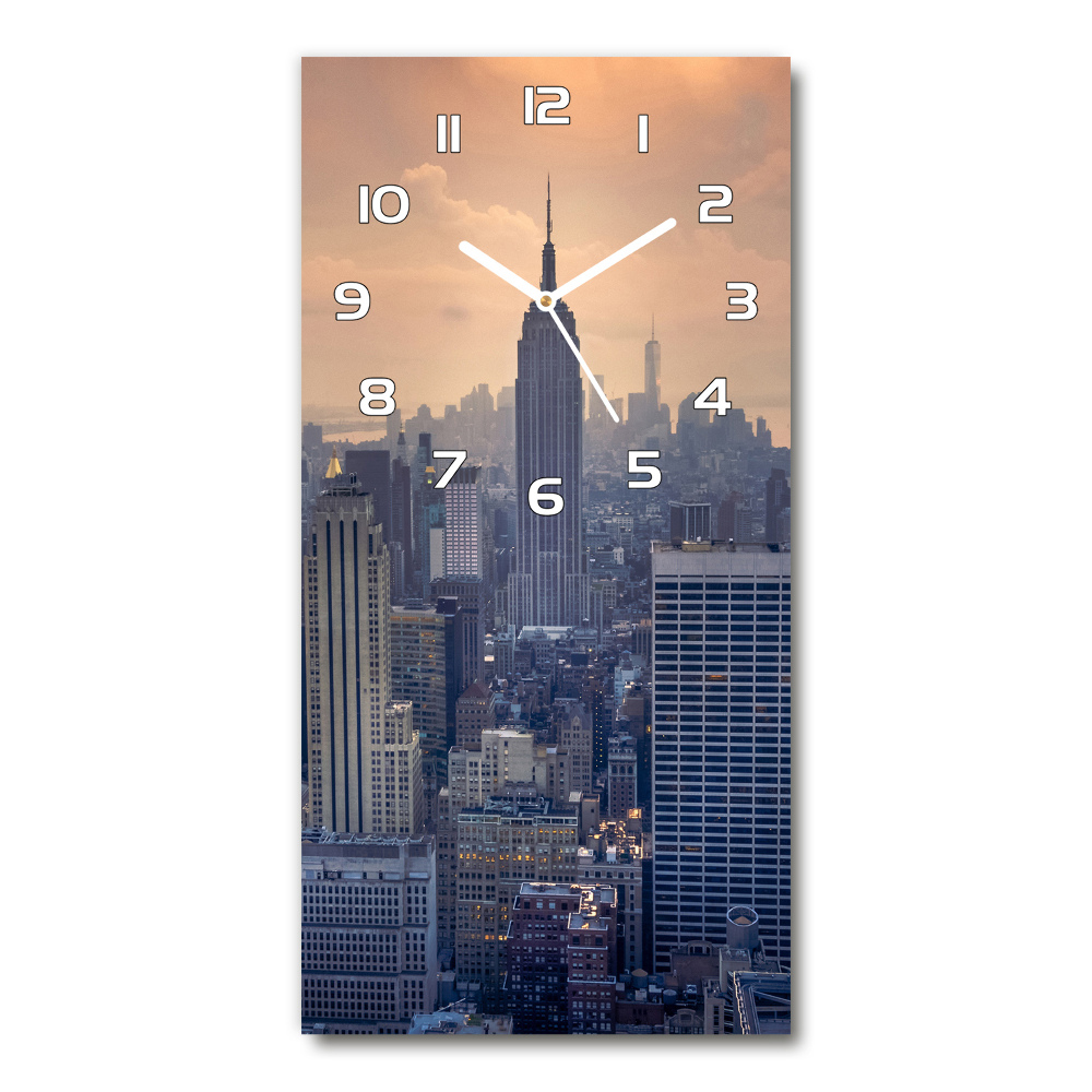 Horloge rectangulaire verticale Manhattan