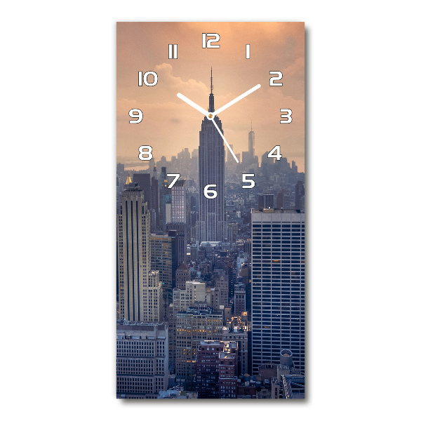 Horloge rectangulaire verticale Manhattan