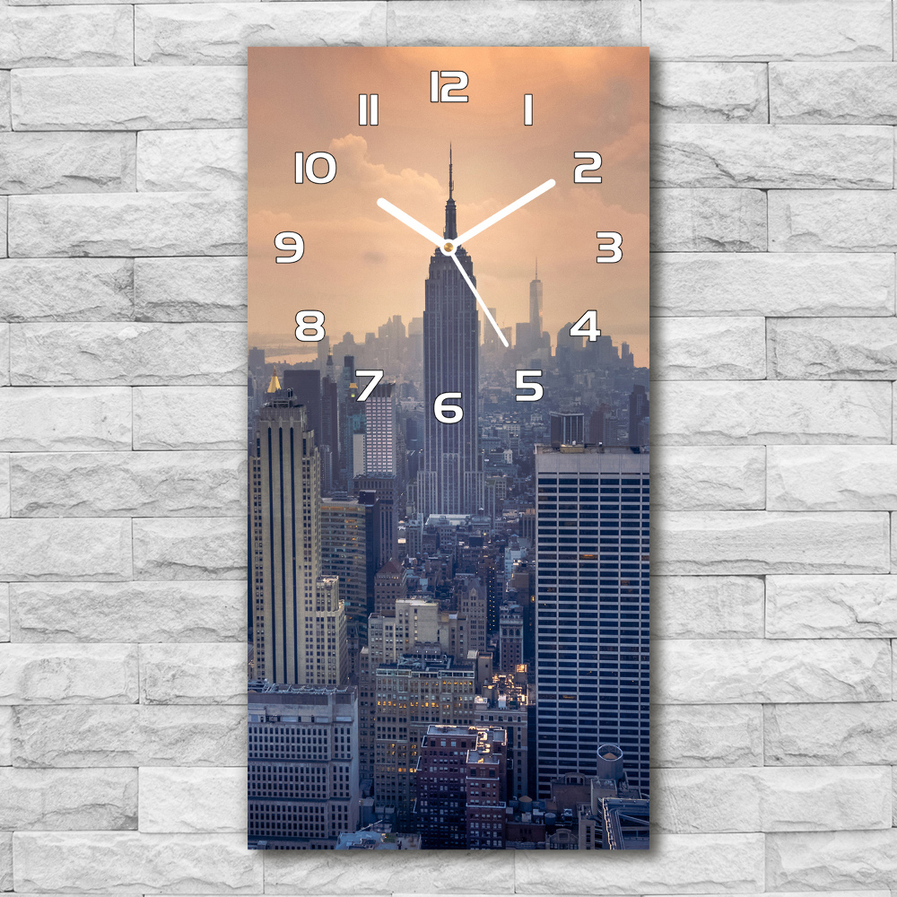 Horloge rectangulaire verticale Manhattan