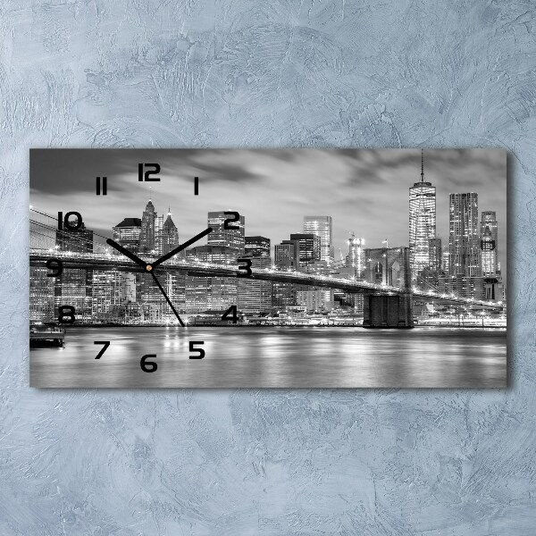 Horloge horizontale en verre Manhattan New York US