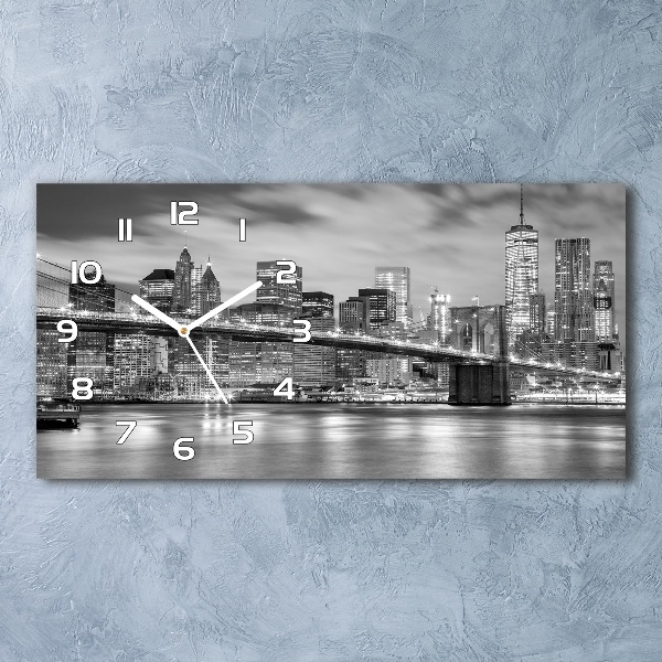 Horloge horizontale en verre Manhattan New York US