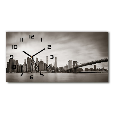 Horloge rectangulaire horizontale Manhattan New York US