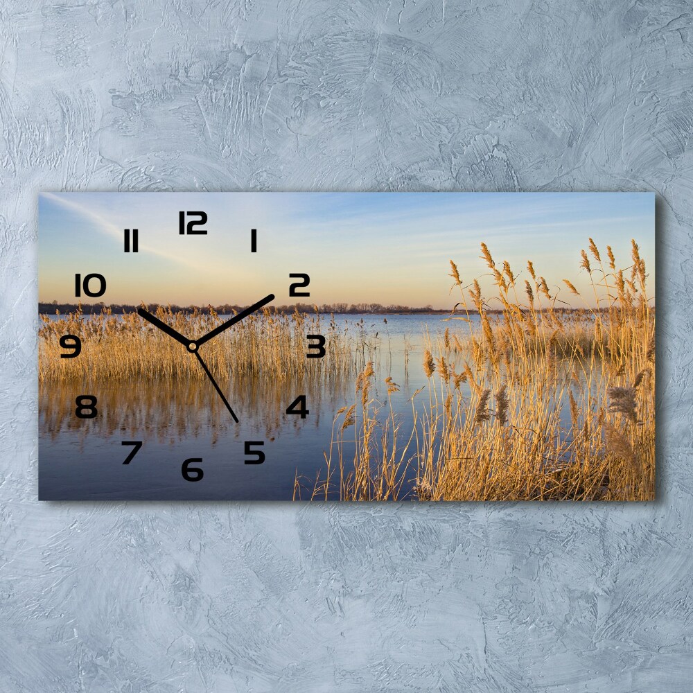 Horloge horizontale Roseau d'eau