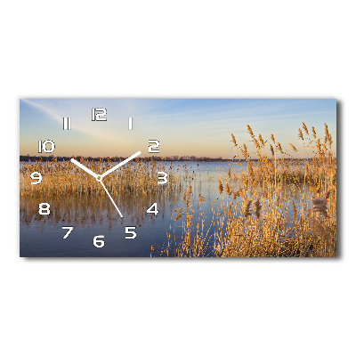 Horloge horizontale Roseau d'eau