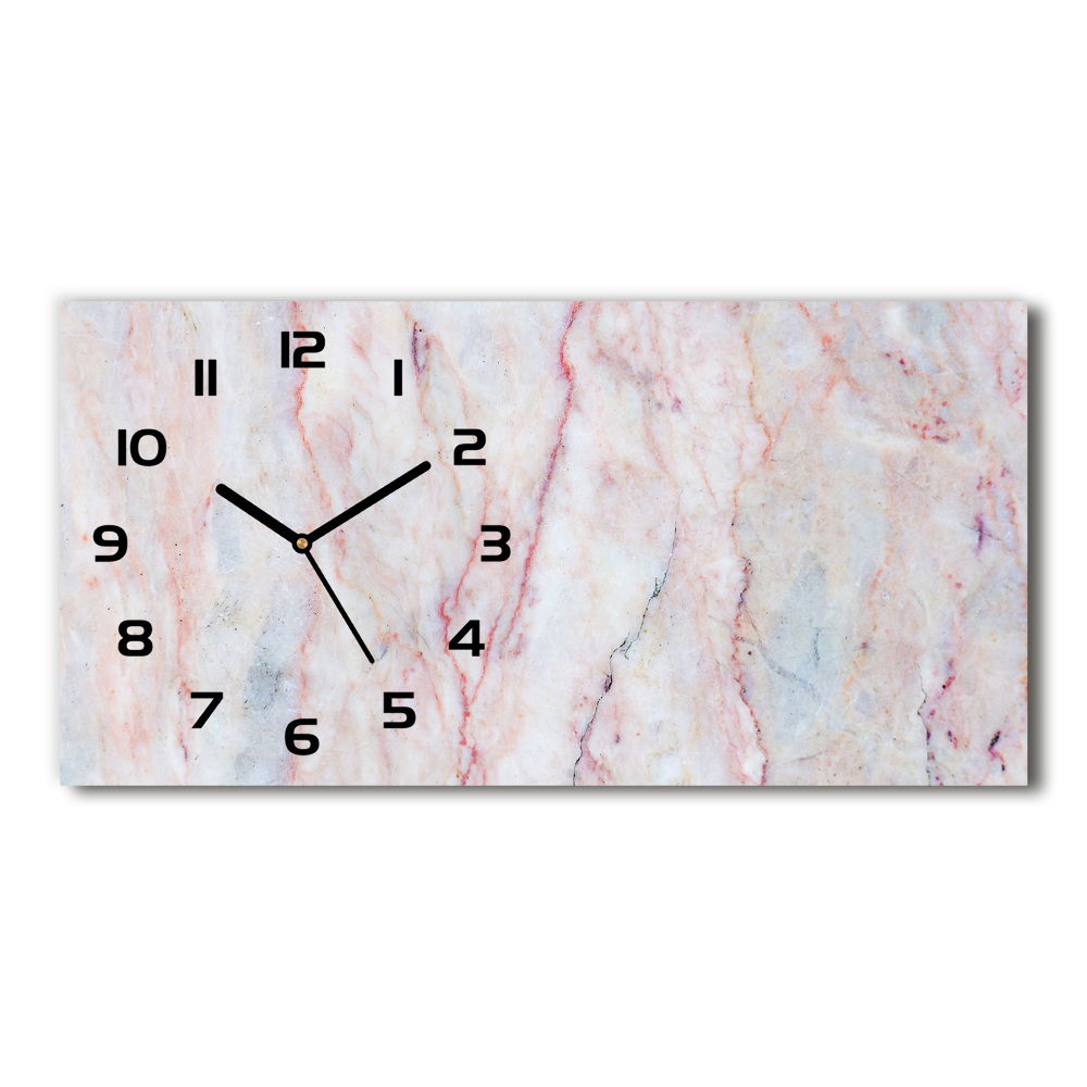 Horloge murale horizontale Marbre