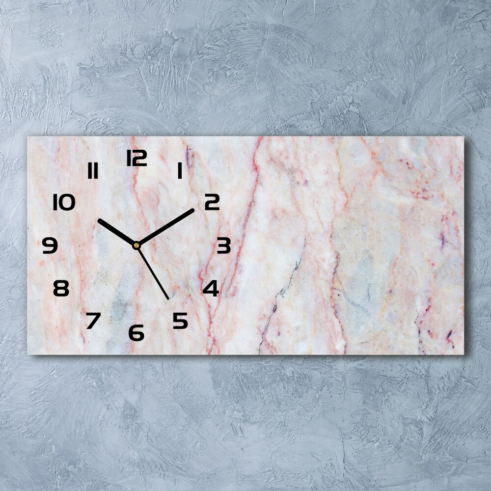 Horloge murale horizontale Marbre