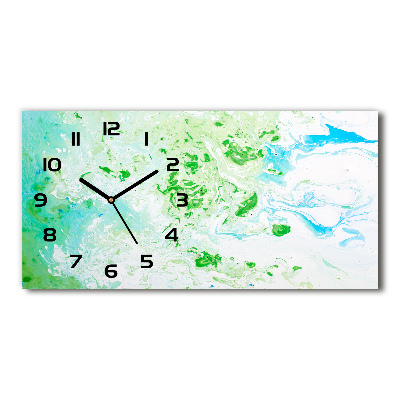 Horloge horizontale en verre Art abstrait