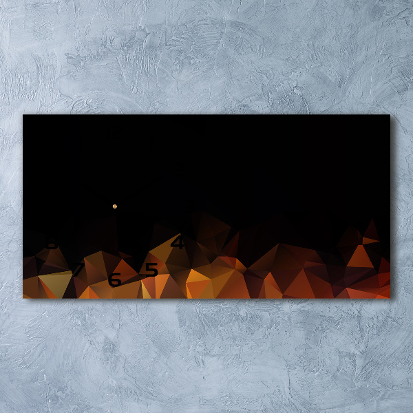 Horloge murale horizontale Abstrait