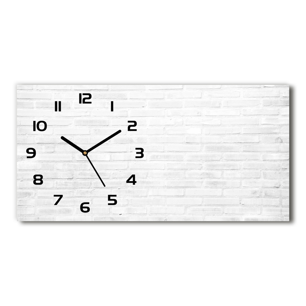 Horloge rectangulaire horizontale Motif de mur en briques