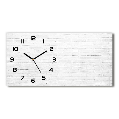 Horloge rectangulaire horizontale Motif de mur en briques