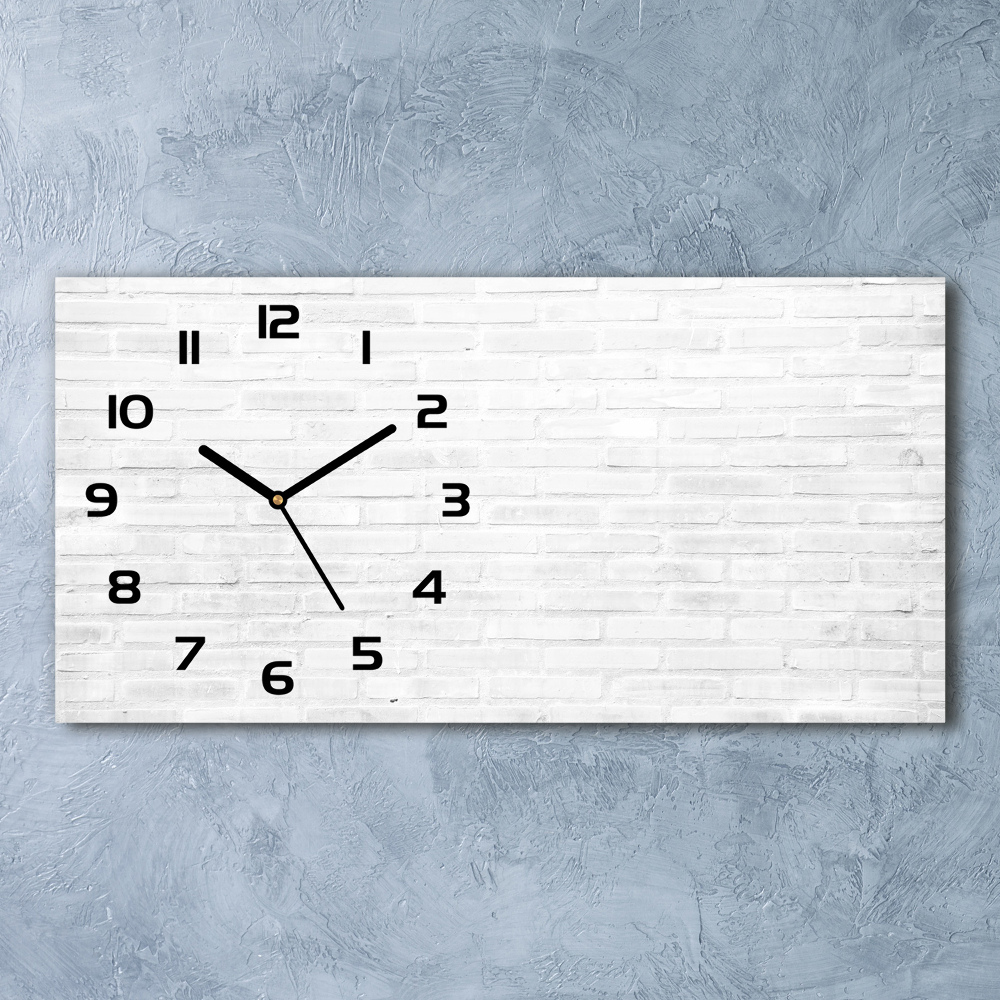 Horloge rectangulaire horizontale Motif de mur en briques