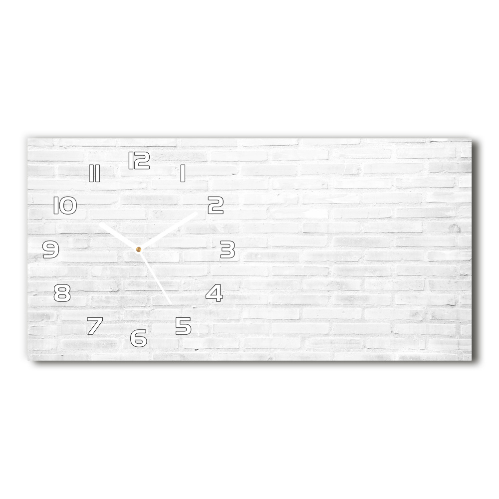 Horloge rectangulaire horizontale Motif de mur en briques