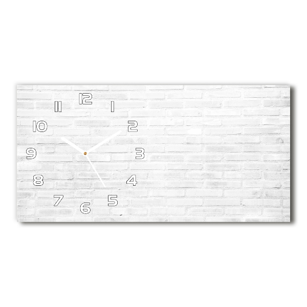 Horloge rectangulaire horizontale Motif de mur en briques