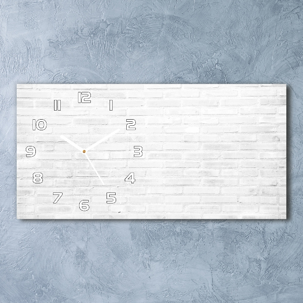 Horloge rectangulaire horizontale Motif de mur en briques